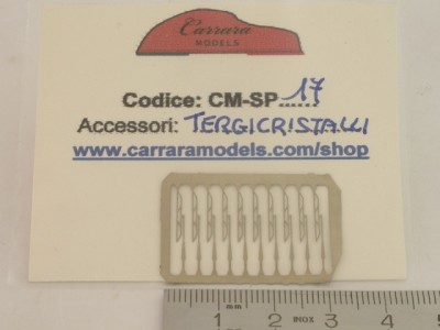 CM-SP17 set 10 pz tergicristallo in fotoincisione - scala 1:43